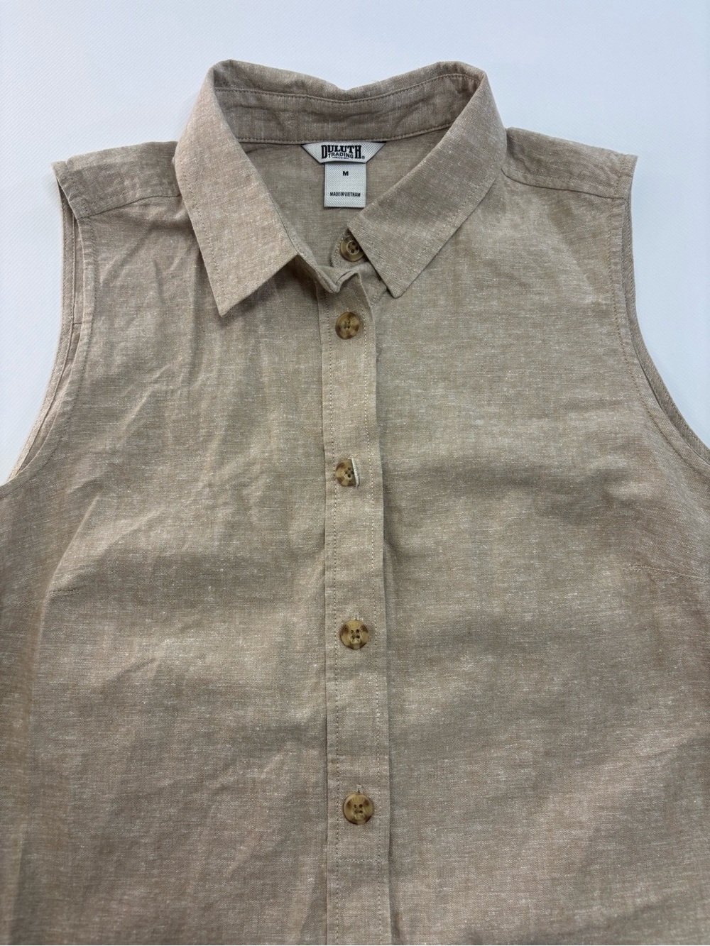 Duluth Trading Over Easy Lightweight Hemp Dhirt Dress Size Medium Butter Mom - Picture 3 of 7
